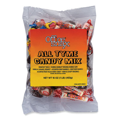 Office Snax Candy Assortments, All Tyme Candy Mix, 1 lb Bag (00652)