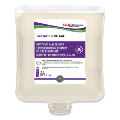 SC Johnson Professional Kresto Heritage Heavy Duty Hand Cleaner Refill, Fresh Scent, 2 L, 4/Carton (09107)