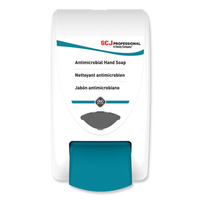 SC Johnson Professional Cleanse AntiBac Dispenser, 2 L, 6.3 x 5.4 x 11.3, White/Aqua, 8/Carton (ANT2LDP)