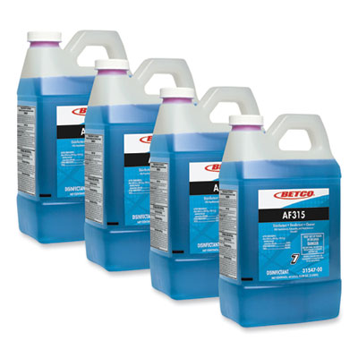 Betco AF315 FastDraw Disinfectant Cleaner, Citrus Floral Scent, 2 L Bottle, 4/Carton (3154700)