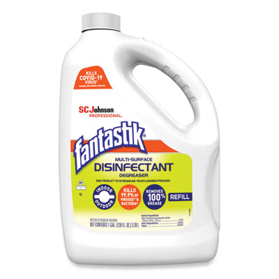 Fantastik Multi-Surface Disinfectant Degreaser, Pleasant Scent, 1 Gallon Bottle (311930EA)