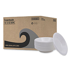 Boardwalk Hi-Impact Plastic Dinnerware, Bowl, 10 oz to 12 oz, White, 1,000/Carton (BOWLHIPS12WH)