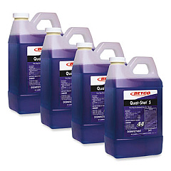 Betco Quat-Stat 5 FastDraw Disinfectant, Lavender Scent, 2 L Bottle, 4/Carton (3414700)