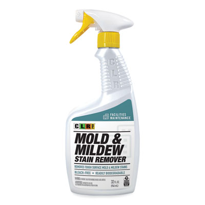 CLR PRO Mold and Mildew Stain Remover, 32oz Spray Bottle, 6/Carton (MMSR32PRO)