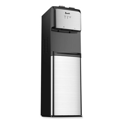 Avanti Bottom Loading Water Dispenser with UV Light, 3 gal to 5 gal, 12.25 x 14 x 41.25, Black/Stainless Steel (WDBMC810Q3S)
