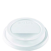 Solo Traveler Sip Through Lids for ThermoGuard Hot Cups, Fits 12 oz to 24 oz Hot Cups, Plastic, White, 1,200/Carton (TL1224TG)