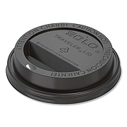 SOLO Traveler Cappuccino Style Dome Lid, Fits 10 oz Hot Cups, Plastic, Black, 1,000/Carton (TL31B2)