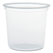 Dart Microgourmet Plastic Deli Container, 24 oz, 4.7" Diameter x 4.18" h, Translucent, 500/Carton (MN240100)