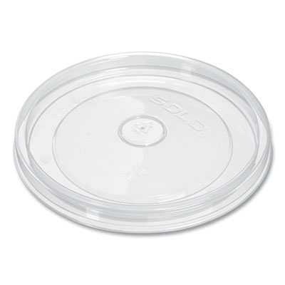 SOLO Polypropylene Vented Food Container Lids, Recessed, For 32 oz Food Containers, Clear, Plastic, 1,000/Carton (LPH4320090)