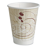 SOLO Symphony Duo-Shield Paper Hot Cup, 8 oz, White/Beige/Red, 50/Bag, 20 Bags/Carton (IC8SYM)
