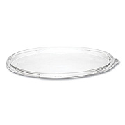 Dart PresentaBowls Clear Flat Lids, 7.2" Diameter x 0.4" h, Plastic, 252/Carton (C64BL)