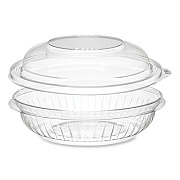 Dart PresentaBowls Bowl/Lid Combo-Paks, 8 oz, Clear, Plastic, 63/Pack, 4 Packs/Carton (C8BCD)