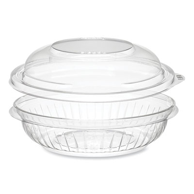 Dart PresentaBowls Bowl/Lid Combo-Paks, 8 oz, Clear, Plastic, 63/Pack, 4 Packs/Carton (C8BCD)