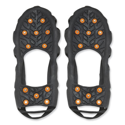 ergodyne Trex 6304 One-Piece Step-In Full Coverage Ice Cleats, Small, Black, Pair (16782)
