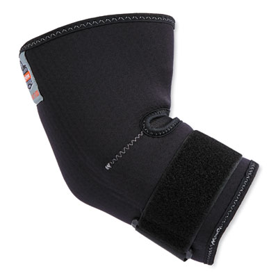 ergodyne ProFlex 655 Compression Arm Sleeve with Strap, 2X-Large, Black (16586)