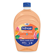 Softsoap Antibacterial Liquid Hand Soap Refill, Fresh Scent, 50 oz, Orange, 6/Carton (46325)