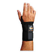 ergodyne ProFlex 4010 Double Strap Wrist Support, Medium, Fits Right Hand, Black (70024)