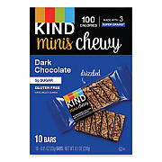 KIND Minis Chewy, Dark Chocolate, 0.81 oz,10/Pack (27896)