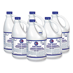 Pure Bright Liquid Germicidal Bleach, 1 gal Bottle, 6/Carton (BLEACH6)