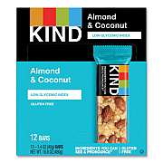 KIND Fruit and Nut Bars, Almond and Coconut, 1.4 oz, 12/Box (17828)