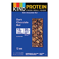 KIND Protein Bars, Double Dark Chocolate, 1.76 oz, 12/Pack (26036)