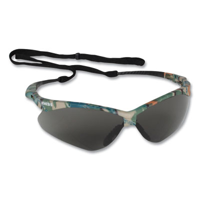 KleenGuard Nemesis Safety Glasses, Camo Half Frame, Smoke Dual Lens, 12/Box (22609BX)