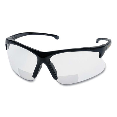 KleenGuard V60 30-06 Readers Safety Glasses, Black Half Frame, Clear Dual Lens, 6/Box (19876)