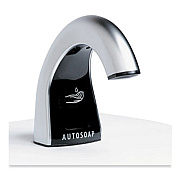 Bobrick Automatic Liquid Soap Dispenser, 17 oz/54 oz, 5.25 x 8.63 x 17.68, Chrome (826)