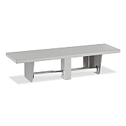 Bobrick Toilet Tissue Dispenser with Utility Shelf, 16 x 5 x 3.88, Stainless Steel/Chrome (2840)