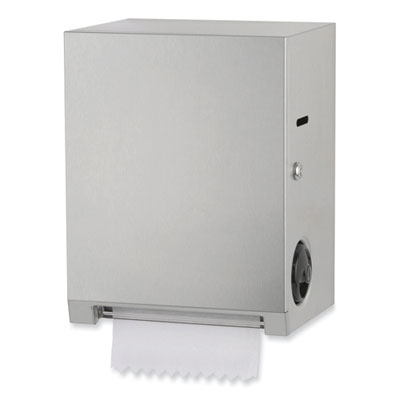 Bobrick Surface-Mounted Roll Paper Towel Dispenser, 11.69 x 8.94 x 15, Satin Stainless Steel (2860)