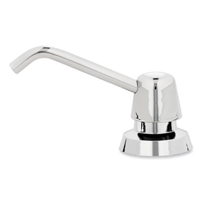 Bobrick Manual Top-Fill Liquid Soap Dispenser, 4" Spout, 20 oz, 5.63 x 5.63 x 11.25, Chrome (8221)