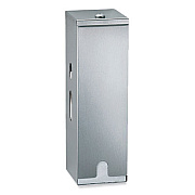 Bobrick ClassicSeries Surface-Mounted Three-Roll Toilet Tissue Dispenser, 4.63 x 5 x 14.88, Satin Finish Stainless Steel (27313)