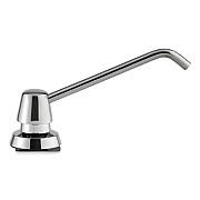 Bobrick Manual Top-Fill Liquid Soap Dispenser, 6" Spout, 20 oz, 7.63 x 7.63 x 12.13, Chrome (82216)