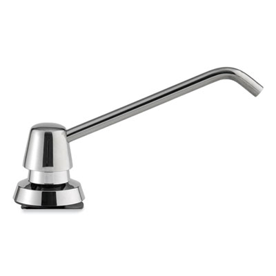 Bobrick Manual Top-Fill Liquid Soap Dispenser, 6" Spout, 20 oz, 7.63 x 7.63 x 12.13, Chrome (82216)
