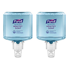 PURELL CLEAN RELEASE Technology HEALTHY SOAP Naturally Clean Foam Refill, For ES4 Dispensers, Citrus Scent, 1,200 mL, 2/Carton (507102)
