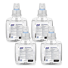 PURELL VF PLUS Hand Sanitizer Gel, 1,200 mL Refill Bottle, Fragrance-Free, For CS4 Dispensers, 4/Carton (519904CT)