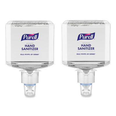 PURELL Advanced Hand Sanitizer Foam, For ES6 Dispensers, 1,200 mL Refill, Clean Scent, 2/Carton (645302)