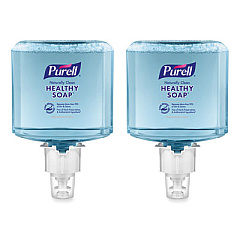 PURELL CLEAN RELEASE Technology HEALTHY SOAP Naturally Clean Foam Refill, For ES6 Dispensers, Fragrance-Free, 1,200 mL, 2/Carton (647002CT)