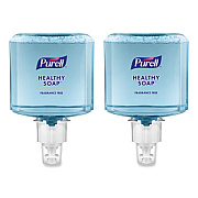 PURELL HEALTHY SOAP Gentle and Free Foam Refill, For ES6 Dispensers, Fragrance-Free, 1,200 mL, 2/Carton (647202)