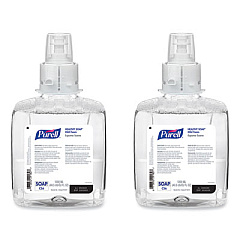 PURELL HEALTHY SOAP Mild Foam Refill, For CS6 Dispensers, Fragrance-Free, 1,200 mL, 2/Carton (657402CT)