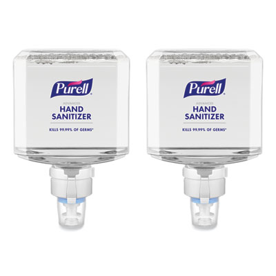 PURELL Advanced Hand Sanitizer Foam, For ES8 Dispensers, 1,200 mL Refill, Clean Scent, 2/Carton (775302)