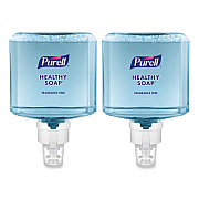 PURELL HEALTHY SOAP Gentle and Free Foam Refill, For ES8 Dispensers, Fragrance-Free, 1,200 mL, 2/Carton (777202)