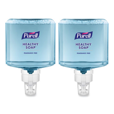 PURELL HEALTHY SOAP Gentle and Free Foam Refill, For ES8 Dispensers, Fragrance-Free, 1,200 mL, 2/Carton (777202)