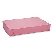 SCT White Two-Piece Non-Window Bakery Boxes, 26 x 18.5 x 4, White, Paper, 50/Carton (0898)