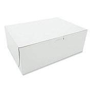 SCT White One-Piece Non-Window Bakery Boxes, 11 x 8 x 4, White, Paper, 100/Bundle (0980)
