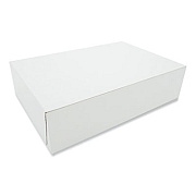 SCT Clay-Coated Donut Boxes, 13 x 9 x 3.75, White, Paper, 200/Carton (1016)