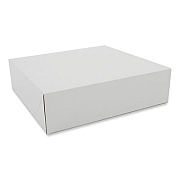 SCT Clay-Coated Donut Boxes, 9 x 9 x 2.5, White, Paper, 150/Carton (1204)
