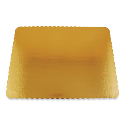 SCT Gold Cake Pads, 25.5 x 17.5, Gold, Paper, 50/Carton (1655)