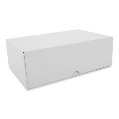 SCT Two-Piece Sausage and Meat Patty Boxes, 12.12 x 7.87 x 4, White, Paper, 125/Carton (1713)