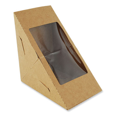 SCT Window Sandwich Wedge Box, 2.96 x 4.70, White, Paper, 300/Carton (24103)